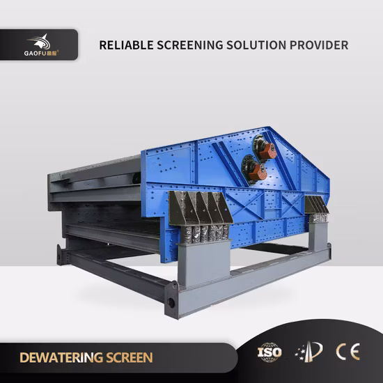 Salt Industry Dewatering Sieving Machinery Carbon Steel Dehydration Vibrating Screen