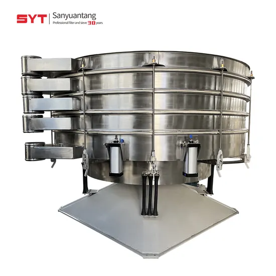 Hot Flour Rotary Vibrating Screen Sieving Filter for Spice Powder